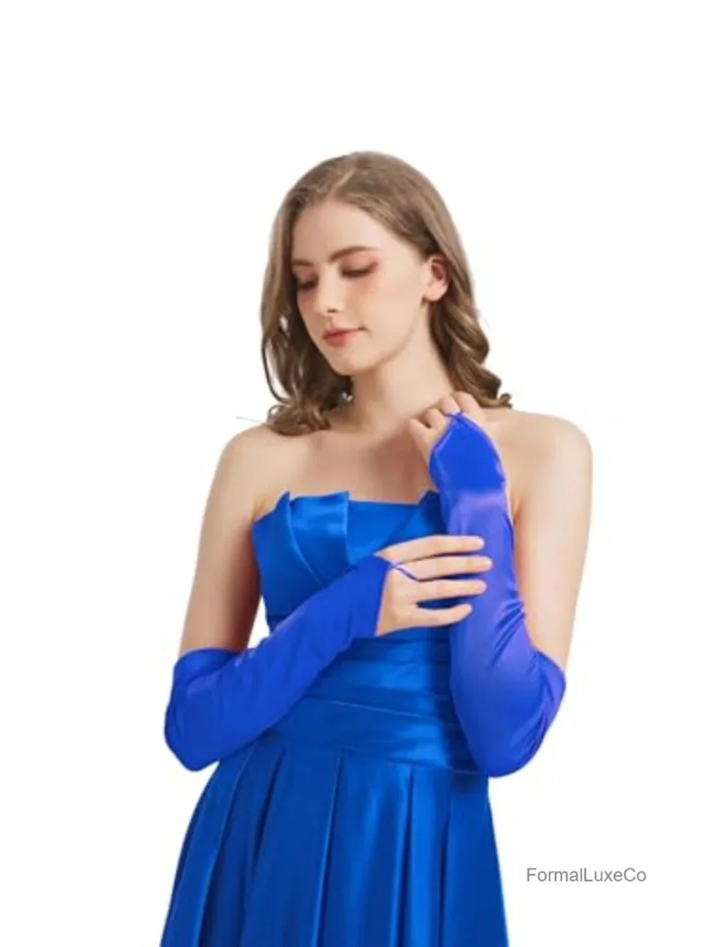 Fingerless Long Satin Gloves for Women Costume 1920s Great Gatsby Opera Elbow